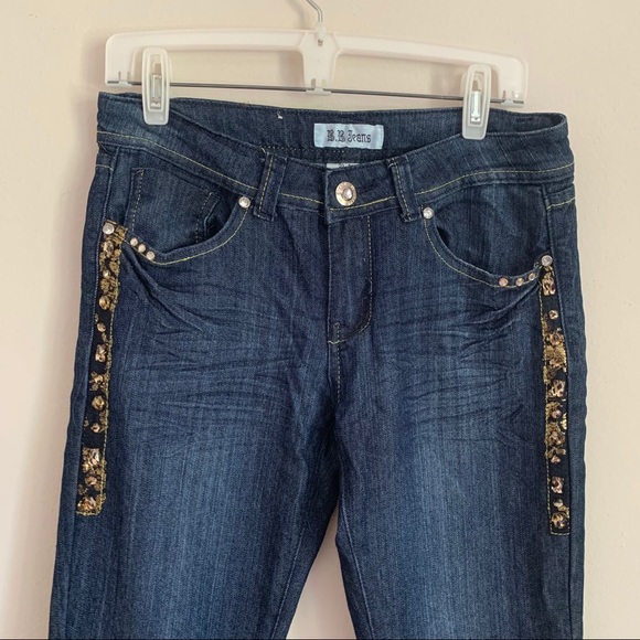 B B Jeans Embellished Detail Denim Jeans - Picture 2 of 7